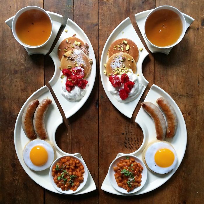 symetryczne śniadanie dowodem miłości