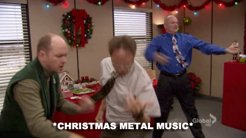 "Bożonarodzeniowa muzyka metalowa"/giphy.com