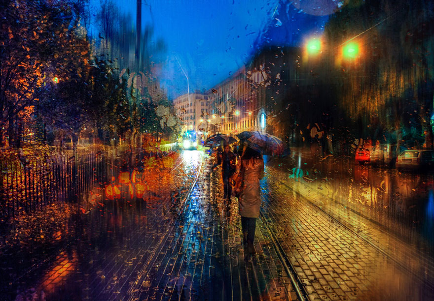 rain-street-photography-glass-raindrops-oil-paintings-eduard-gordeev-14