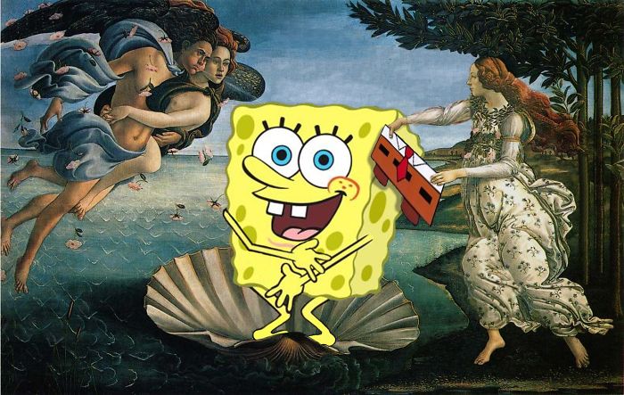Cartoon-characters-as-the-main-subjects-in-classic-masterpiece-paintings7__700