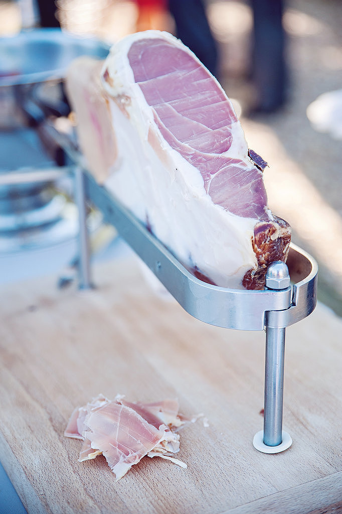 A charcuterie station is sophisticated and crowd-pleasing.