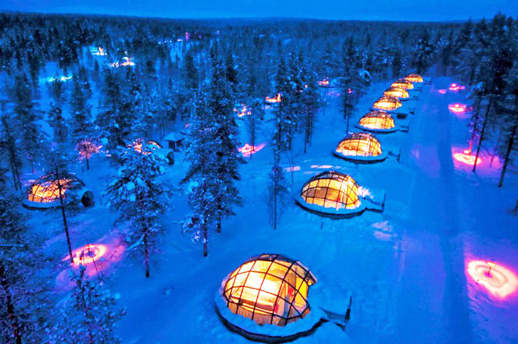 The fancy glass ones – Hotel Kakslauttane, Finland
