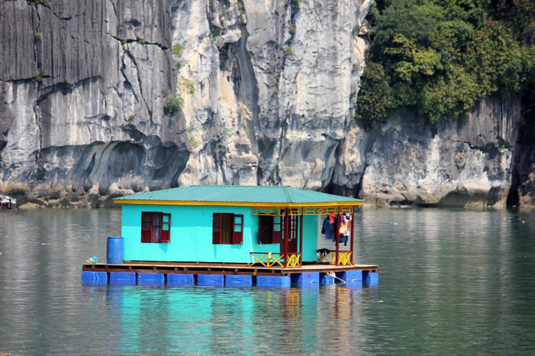 Ha Long Bay floating village