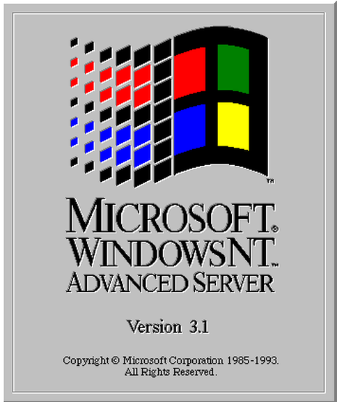 7. Windows NT 3.1 Advanced Server