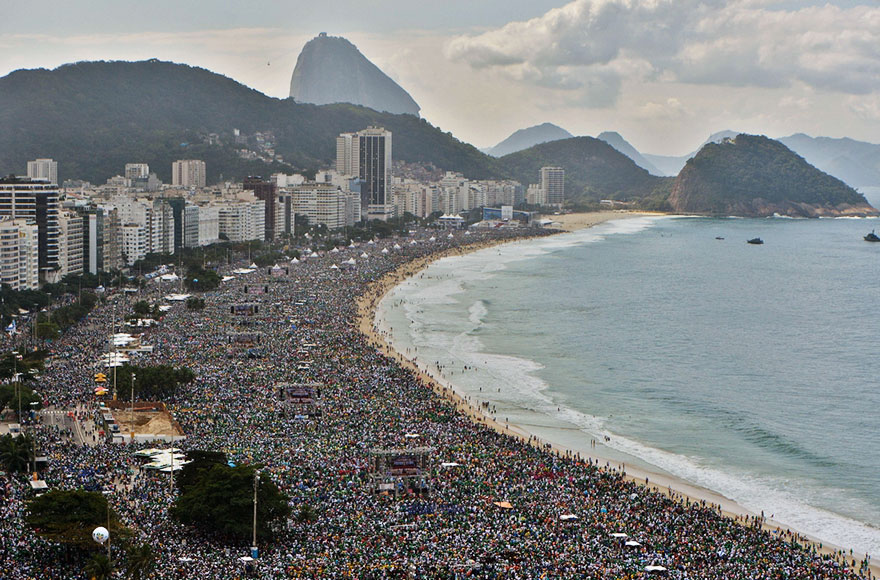 Famous beach of Rio de Janeiror