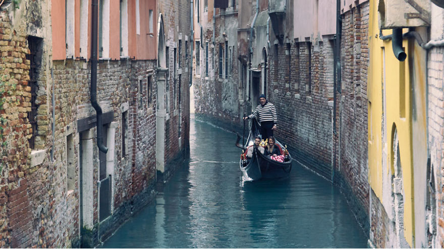 Gondola ride in Venicee