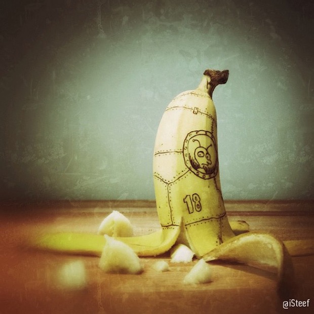 Niesamowite dzieła sztuki z bananów