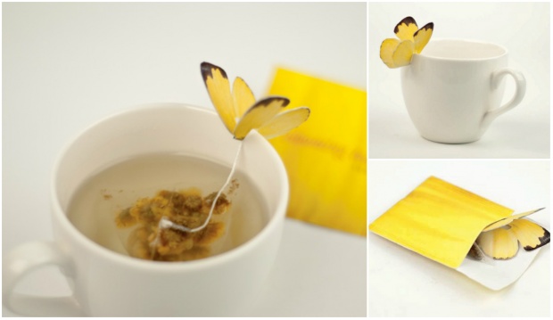 Butterfly teabags