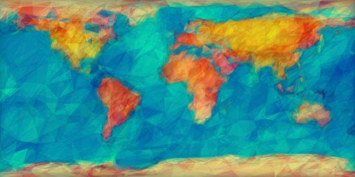 kreatywne przeróbki mapy świata