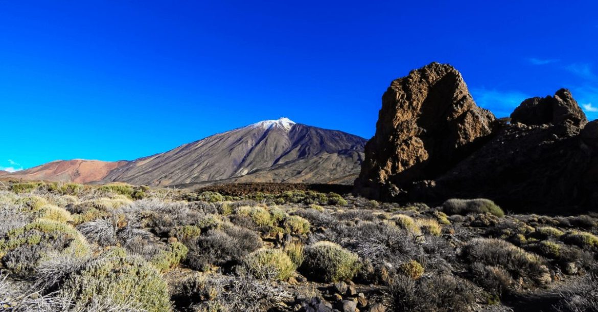 widok na wulkan teide